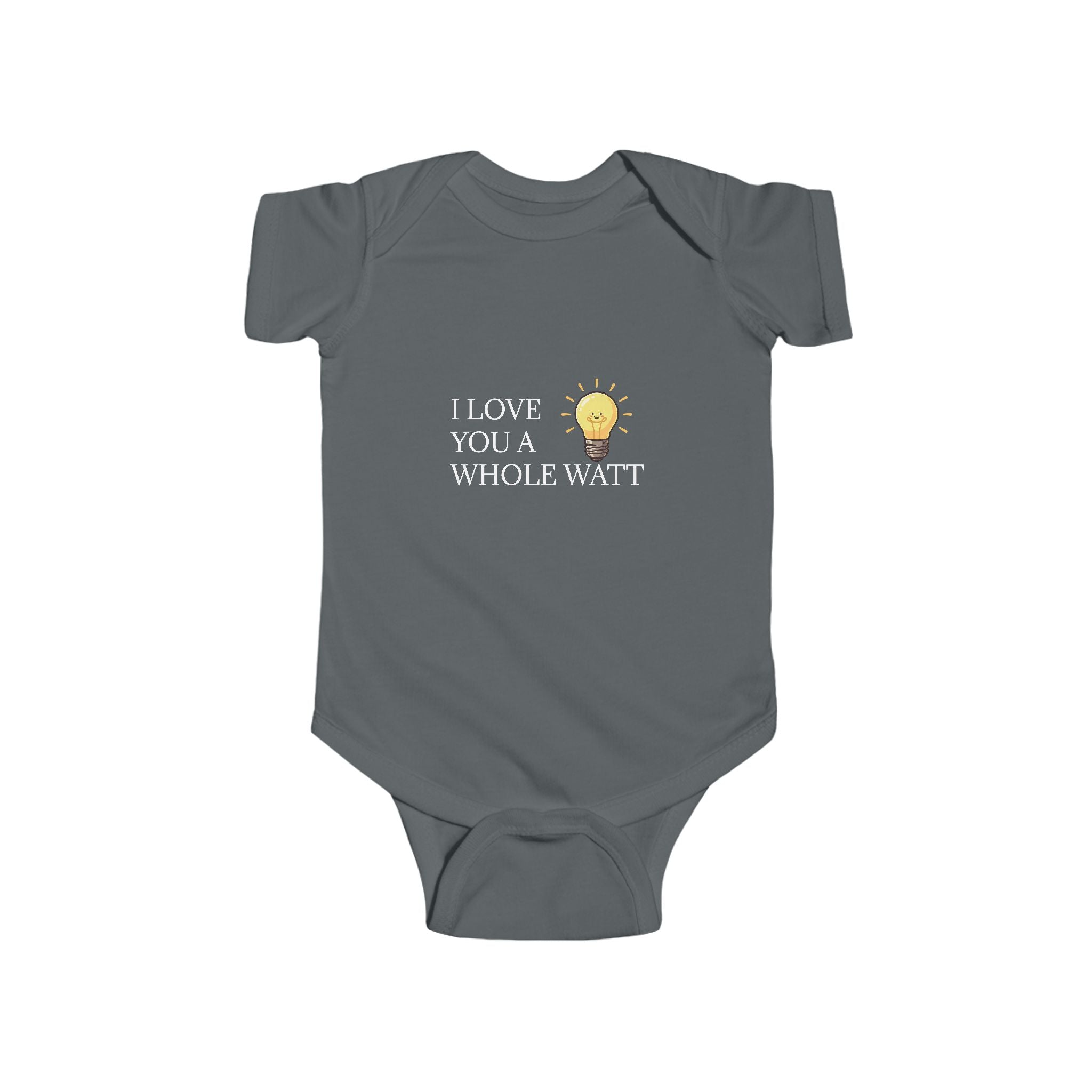 Infant “I LOVE YOU A WHOLE WATT” Fine Jersey Bodysuit