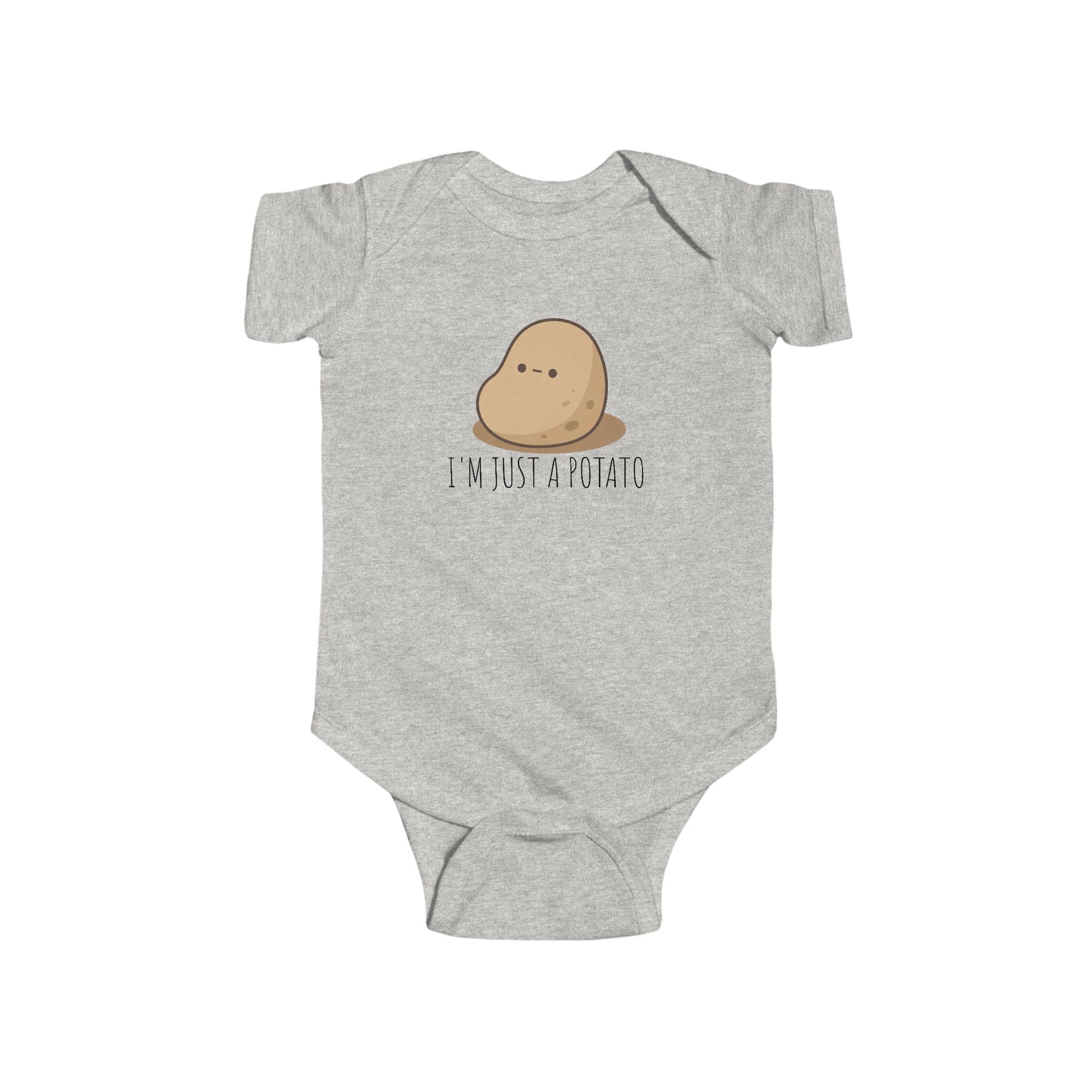Infant “I’M JUST A POTATO” Fine Jersey Bodysuit