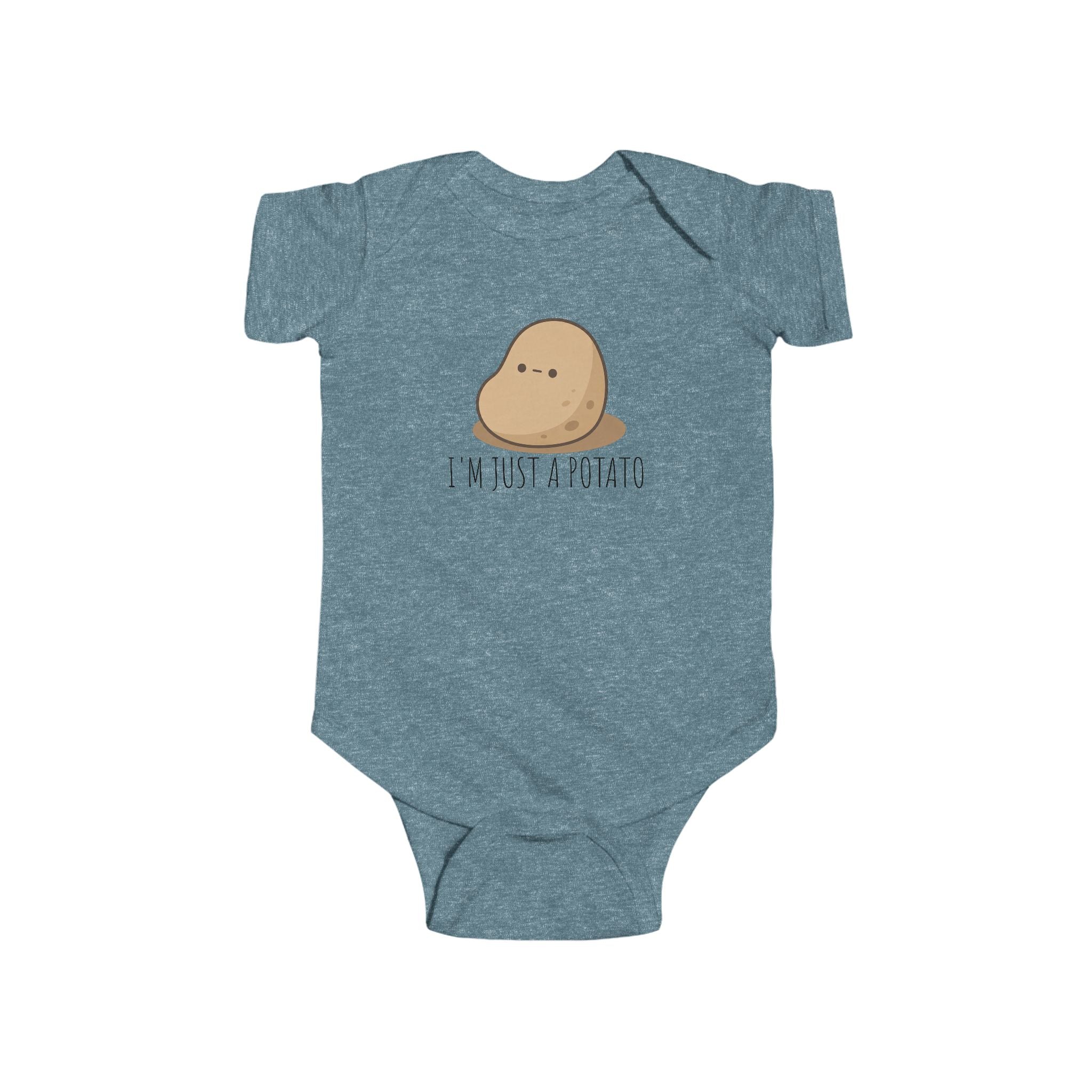 Infant “I’M JUST A POTATO” Fine Jersey Bodysuit