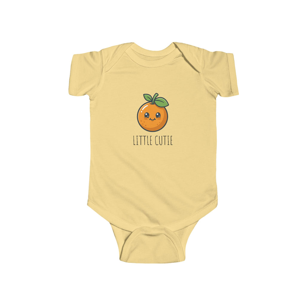 Infant Fine “LITTLE CUTIE” Jersey Bodysuit