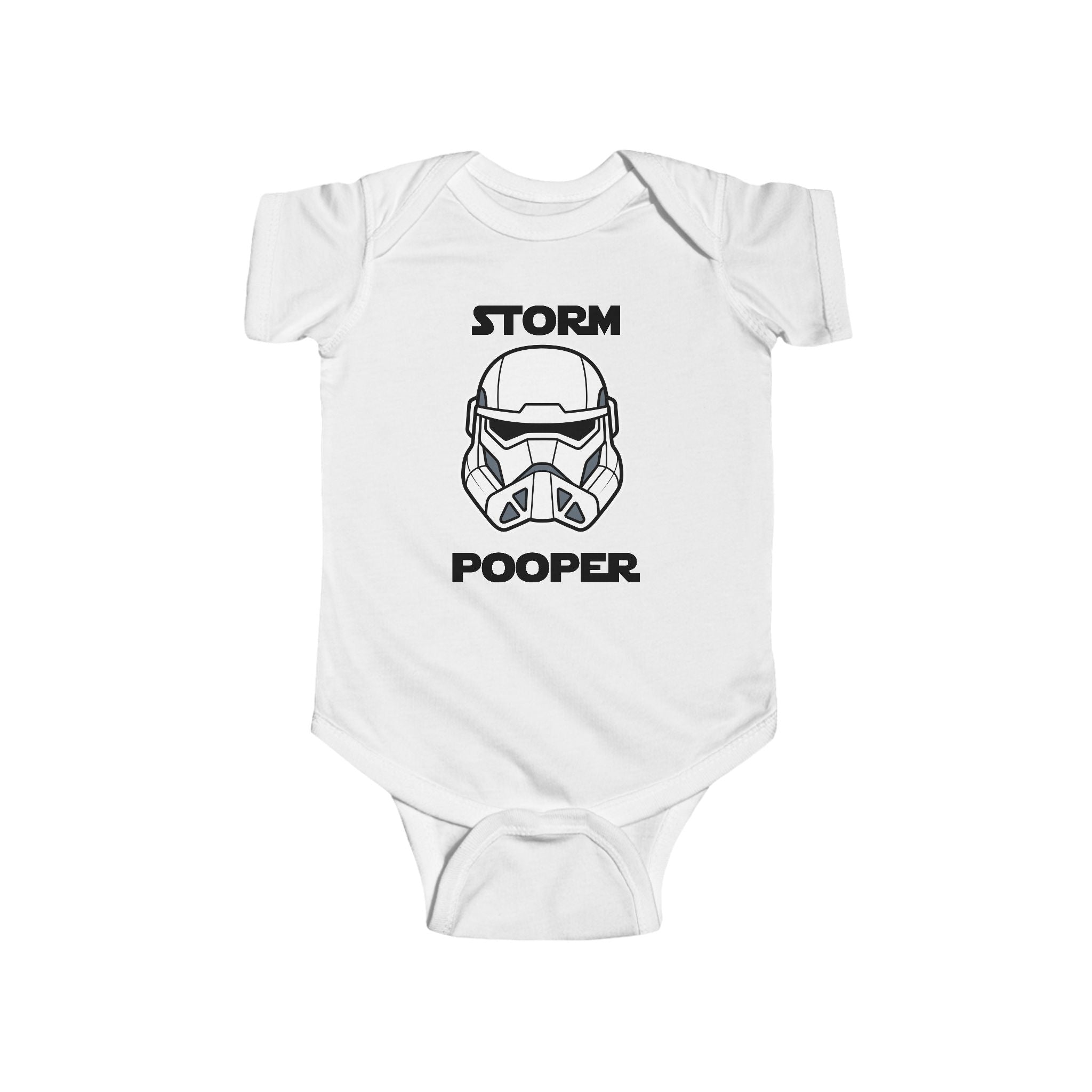 Cute Star Wars Baby Bodysuit- “Storm Pooper” Infant Onesie