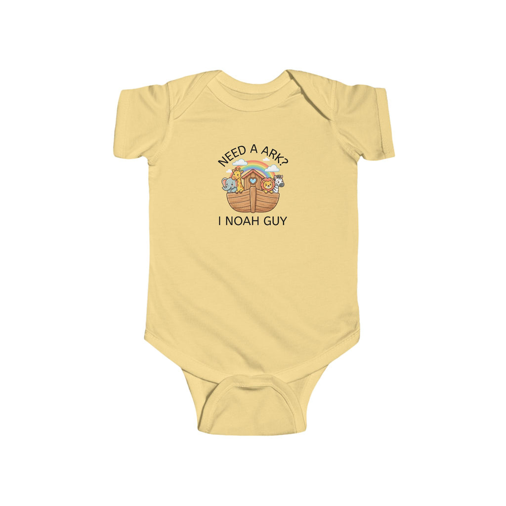 Infant “NEED A ARK?” Fine Jersey Bodysuit