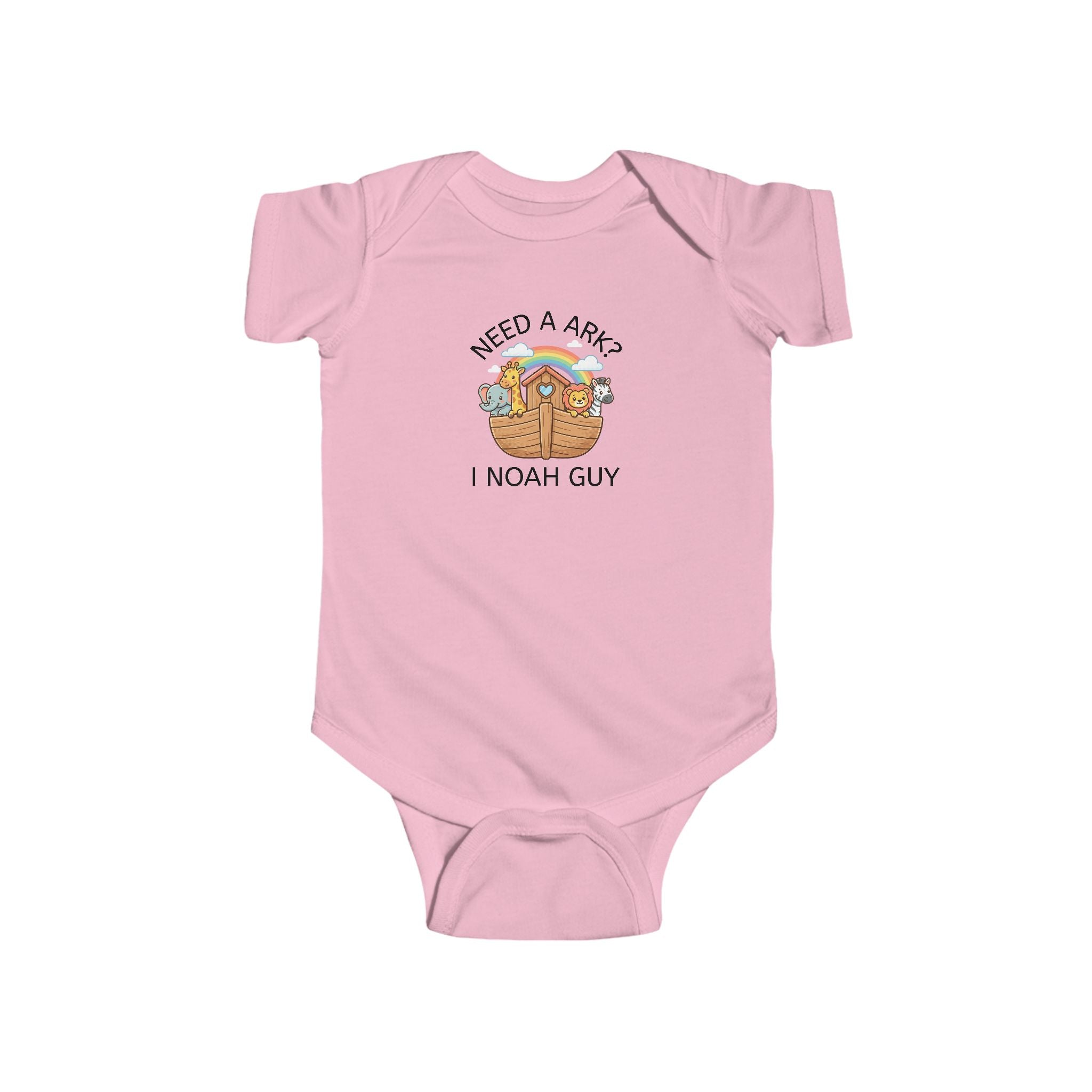 Infant “NEED A ARK?” Fine Jersey Bodysuit