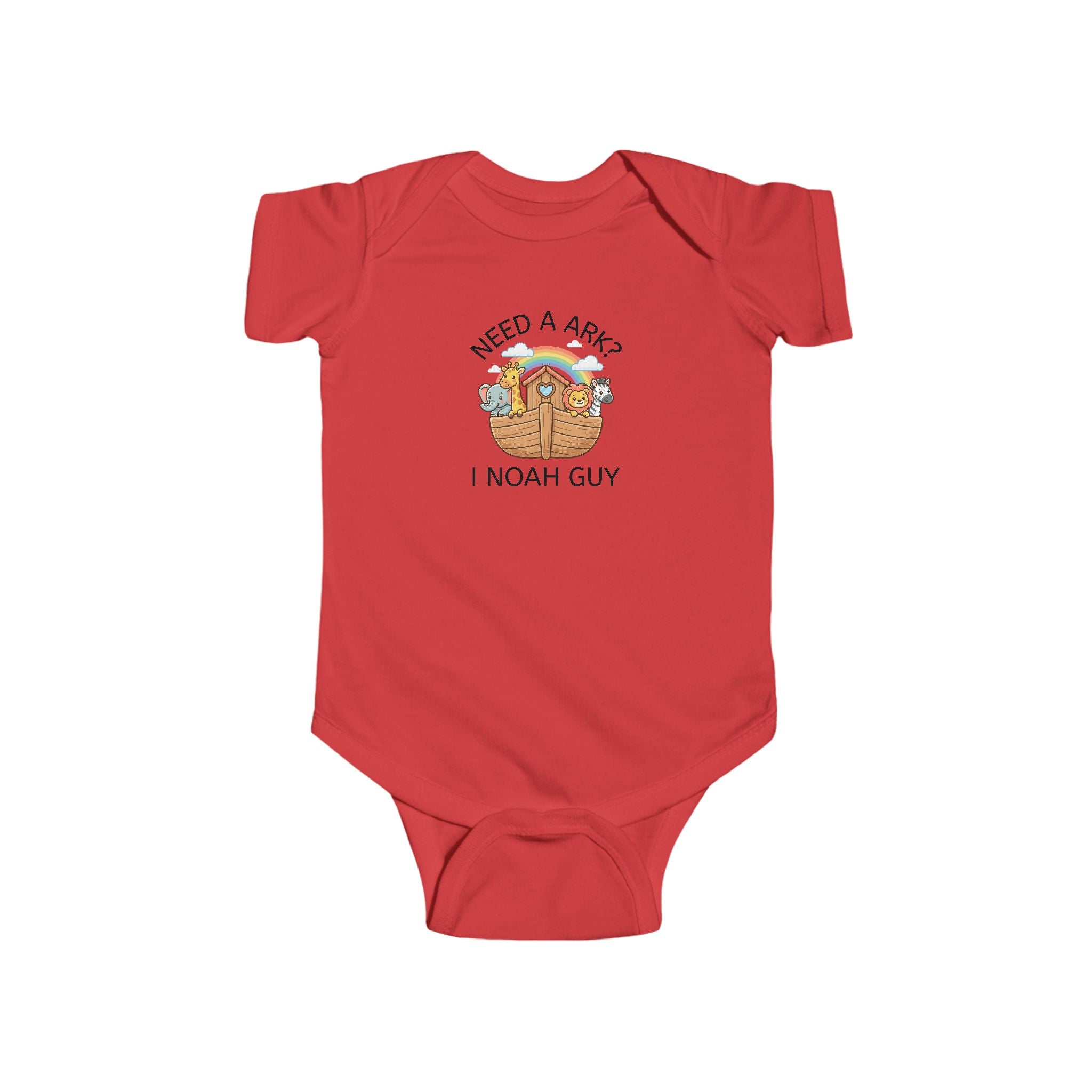 Infant “NEED A ARK?” Fine Jersey Bodysuit