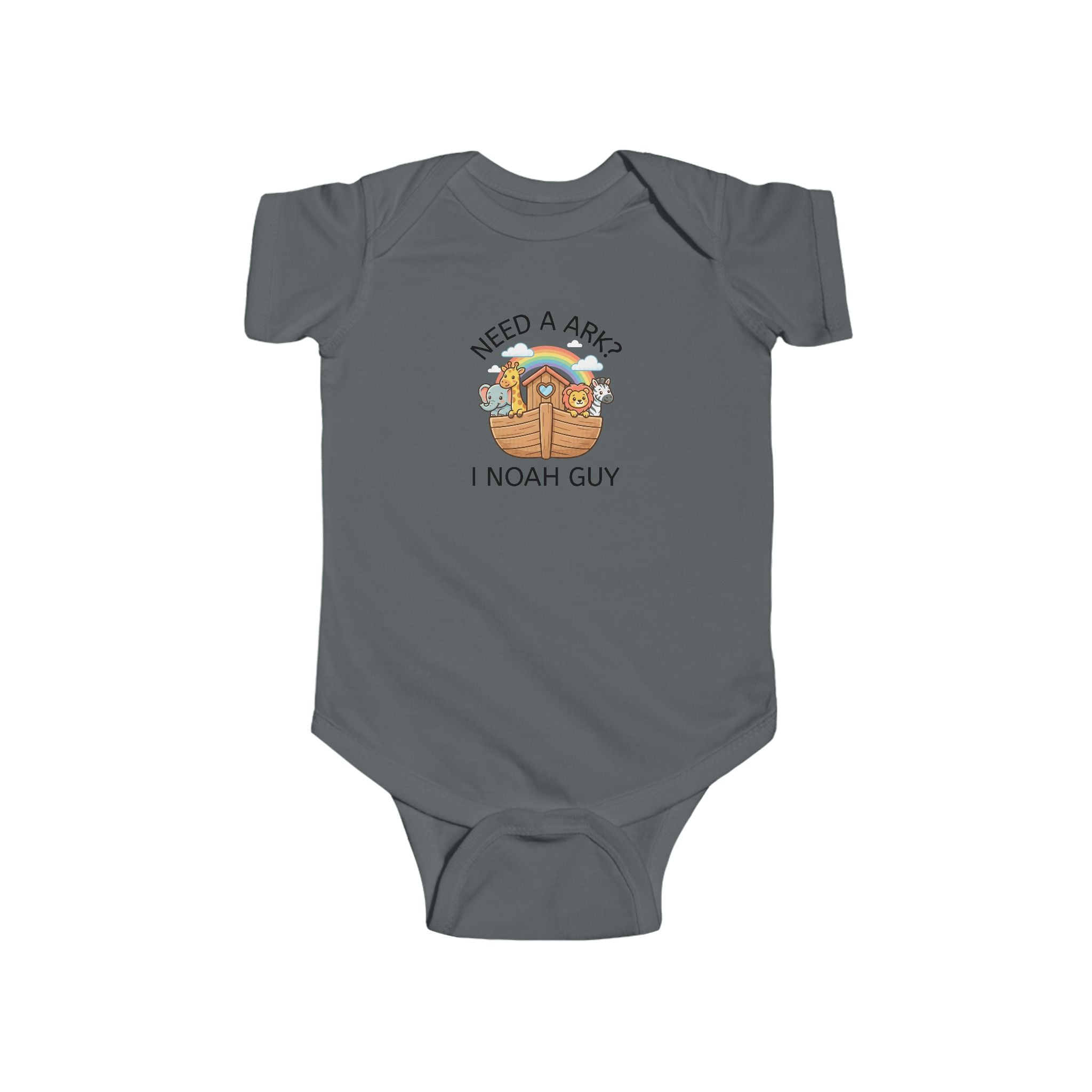 Infant “NEED A ARK?” Fine Jersey Bodysuit