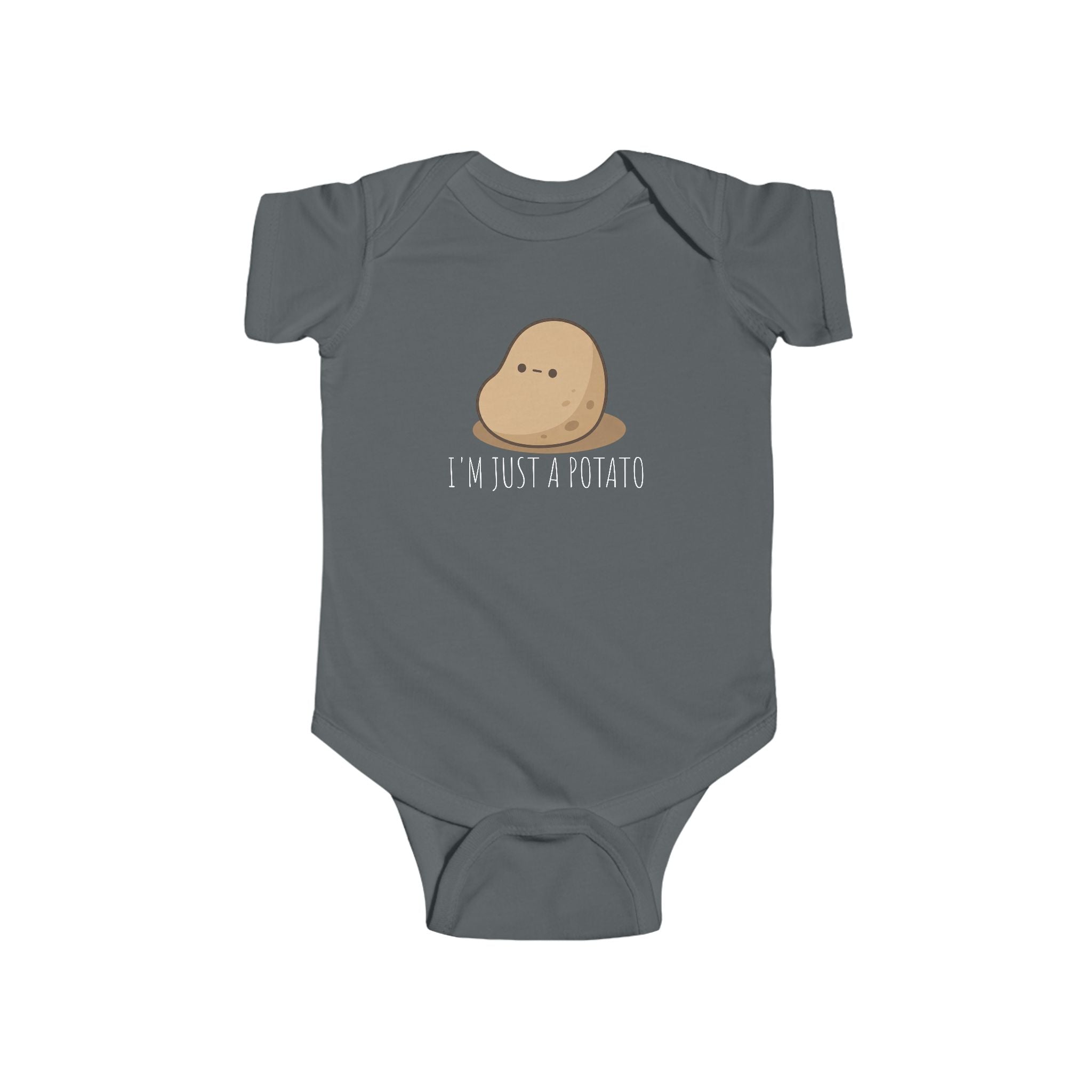 Infant “I’M JUST A POTATO” Fine Jersey Bodysuit