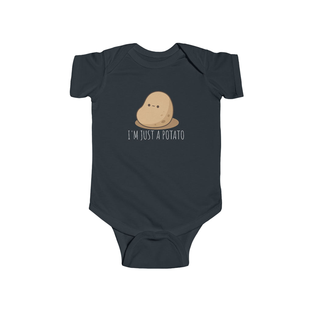 Infant “I’M JUST A POTATO” Fine Jersey Bodysuit