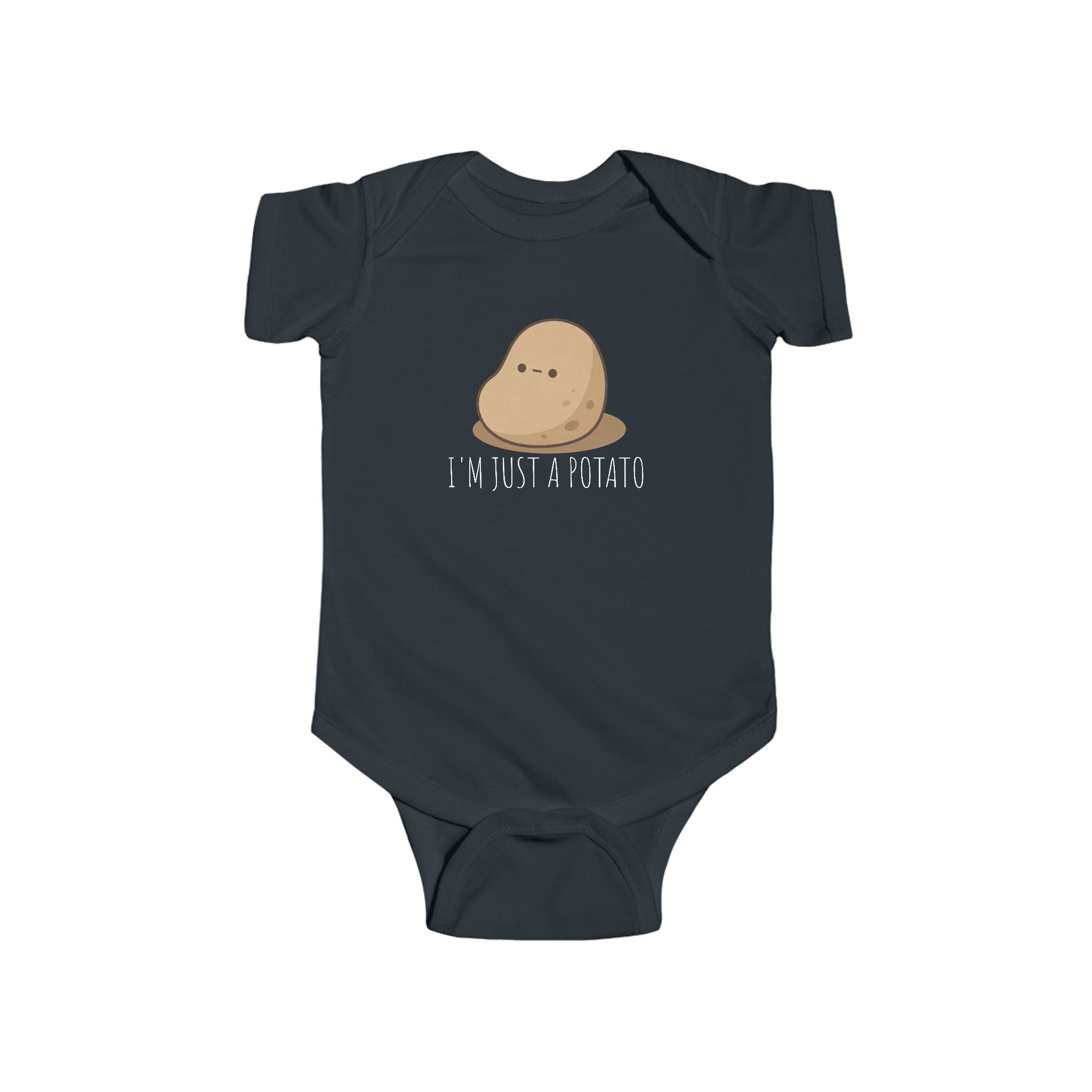 Infant “I’M JUST A POTATO” Fine Jersey Bodysuit