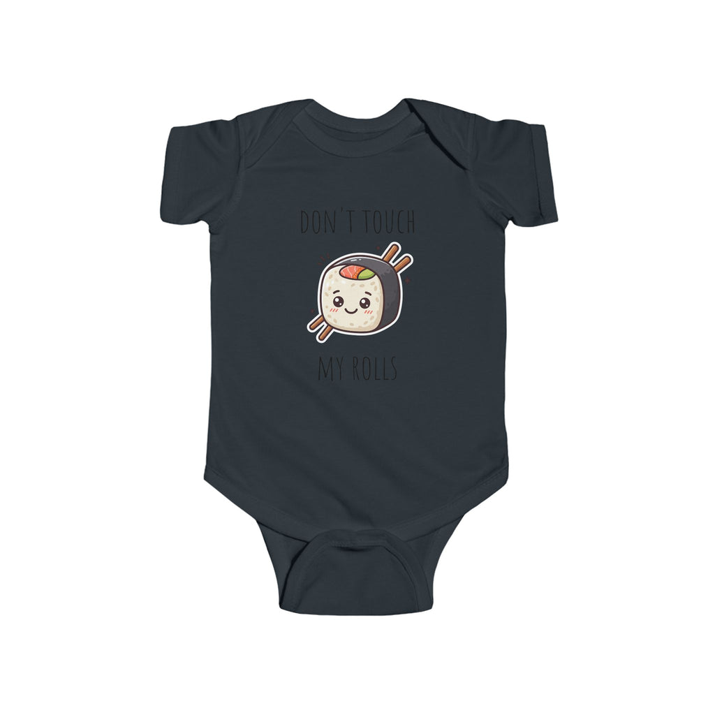 Cute Sushi Baby Bodysuit – "Don't Touch My Rolls" Infant Onesie