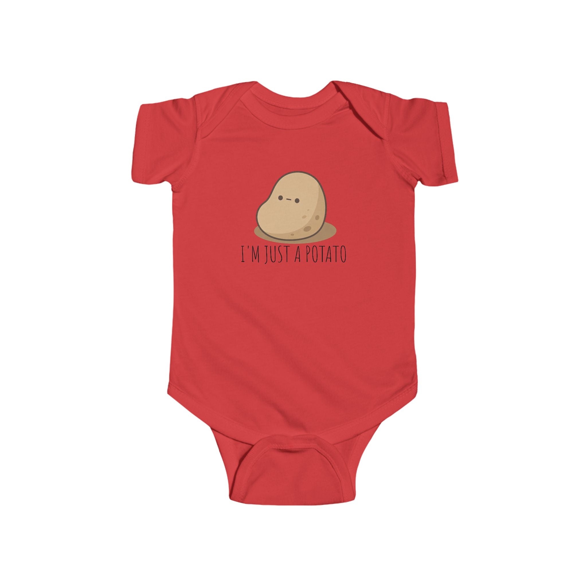 Infant “I’M JUST A POTATO” Fine Jersey Bodysuit