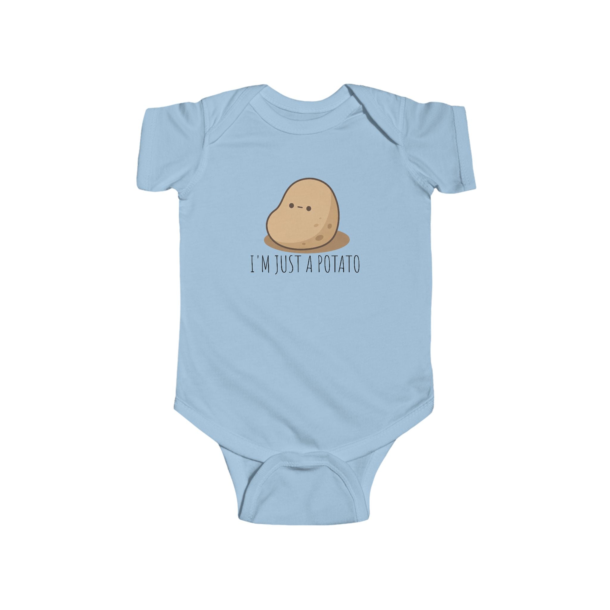 Infant “I’M JUST A POTATO” Fine Jersey Bodysuit